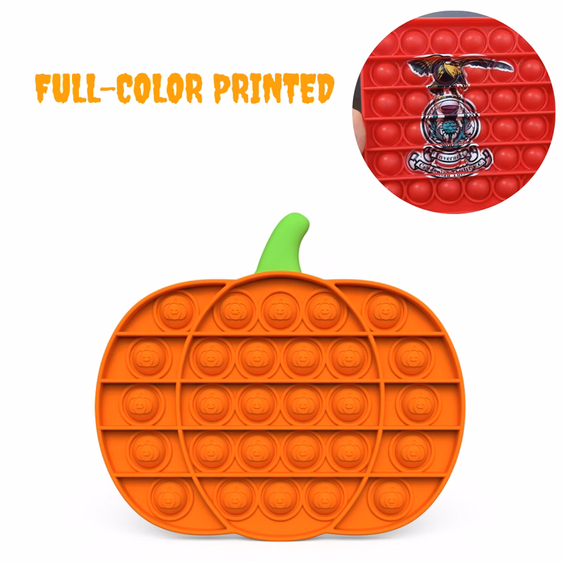 Thanksgiving Pumpkin - Pop It Fidget Toy Full color