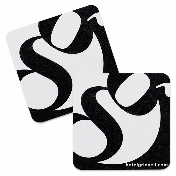 60 Point 4"Pulp Board Coasters, DIGITAL PRINT - Square