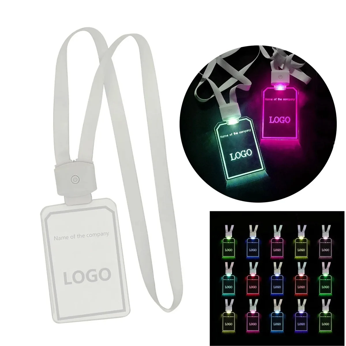 Lanyard ID Card with LED Light 1