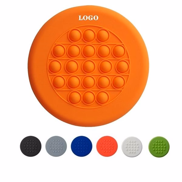 Push Pop it Silicone Dog Flying Disc for Small Medium Puppy Dogs