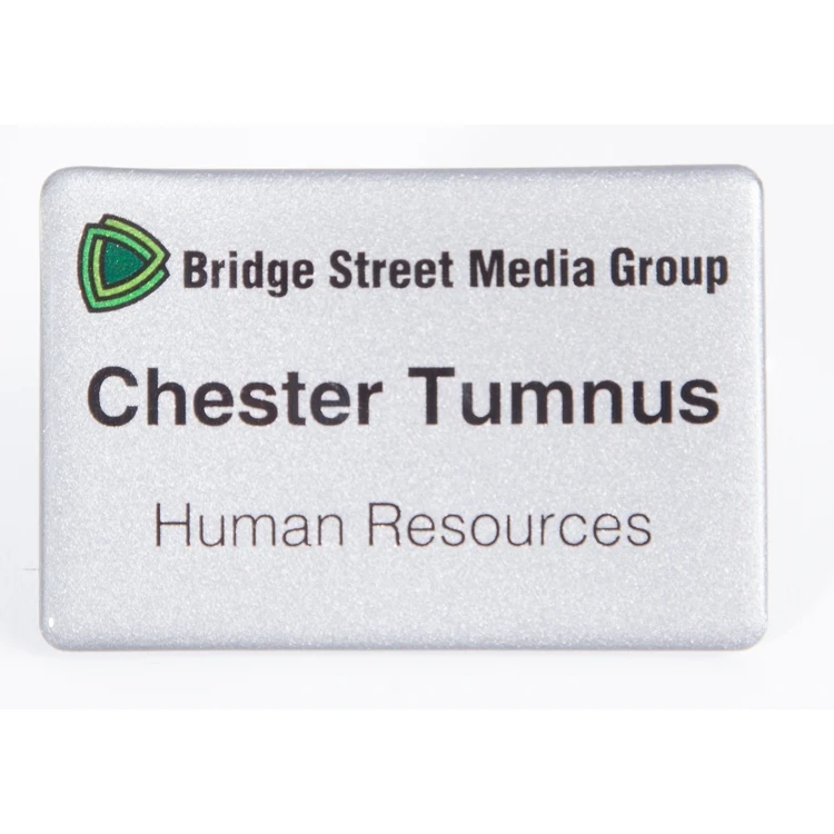 3" W x 2" H - PVC Name Badge 1