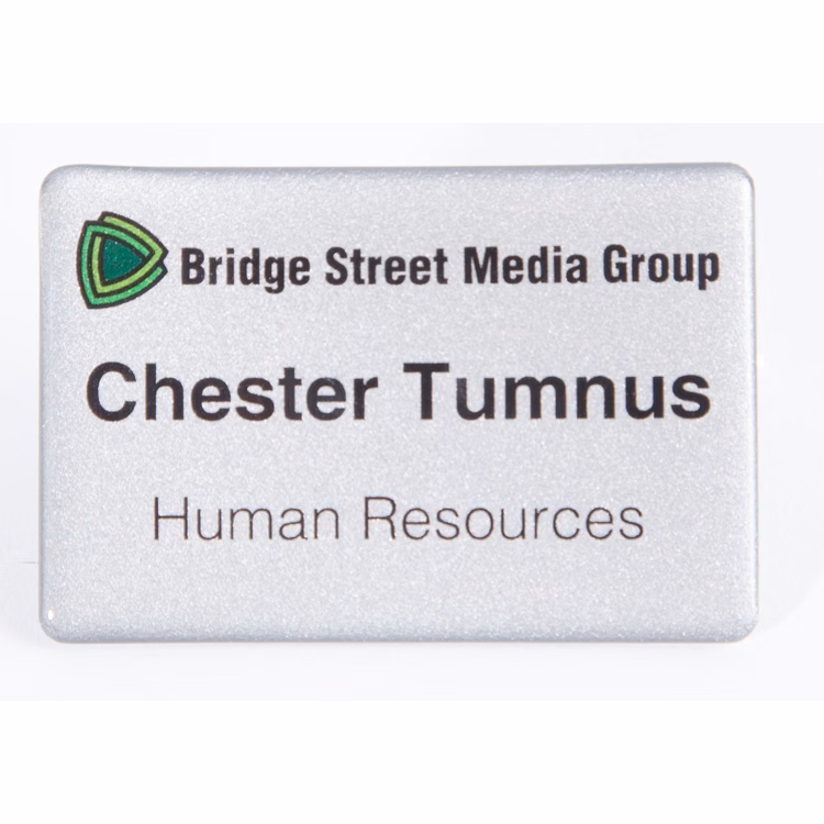 3" W x 2" H - PVC Name Badge