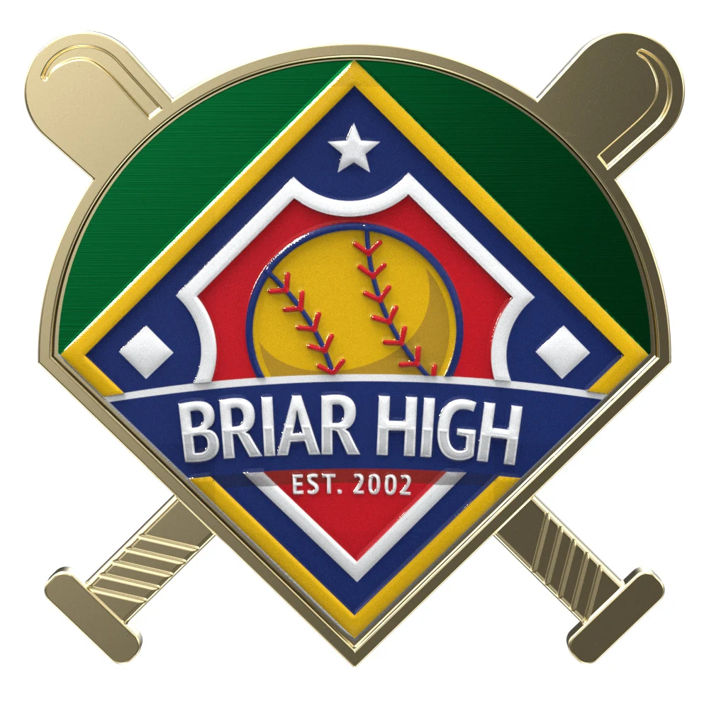 Express Baseball Field Trading Lapel Pin (2") 1