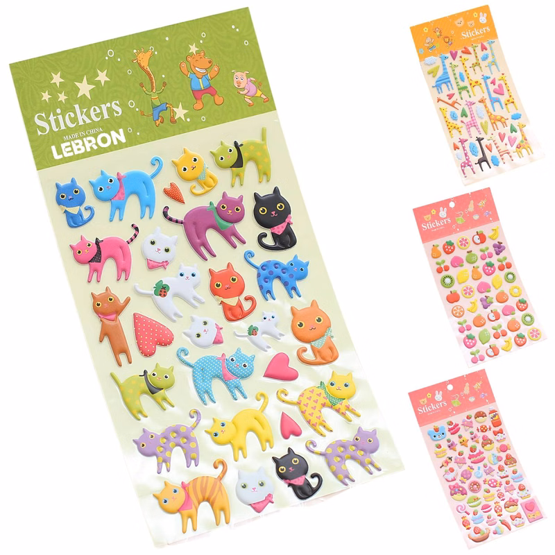 Kid's 3D Puffy Sticker