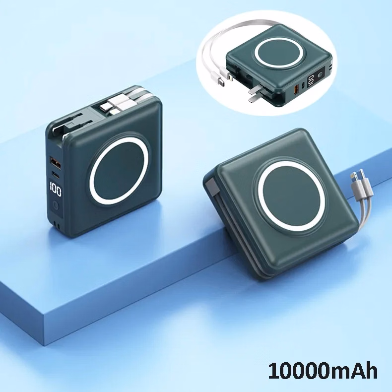 Fast Charging Power Bank with 3 Outputs & Dual Inputs