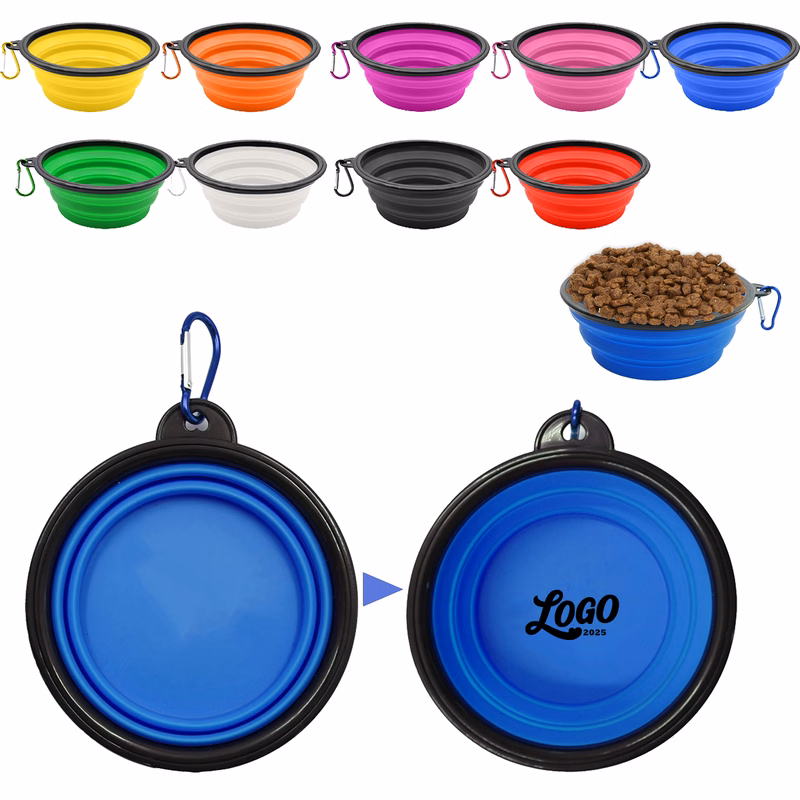Foldable Travel Dog Bowl With Lid