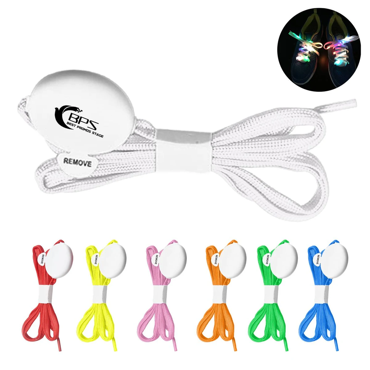 LED Glow Twill Shoelaces 1