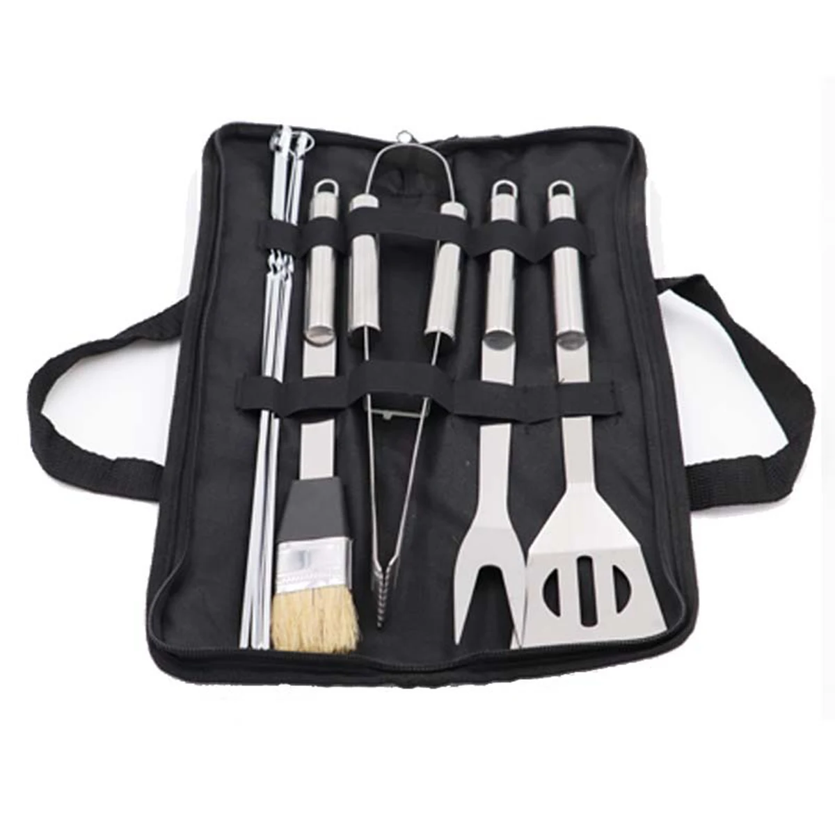 Bbq Accessories Tool 5 Pcs Set With Black Carrying Case 1