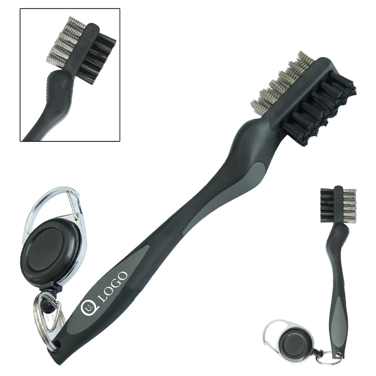 Double-Faced Golf Club Brush With A Long Handle 1