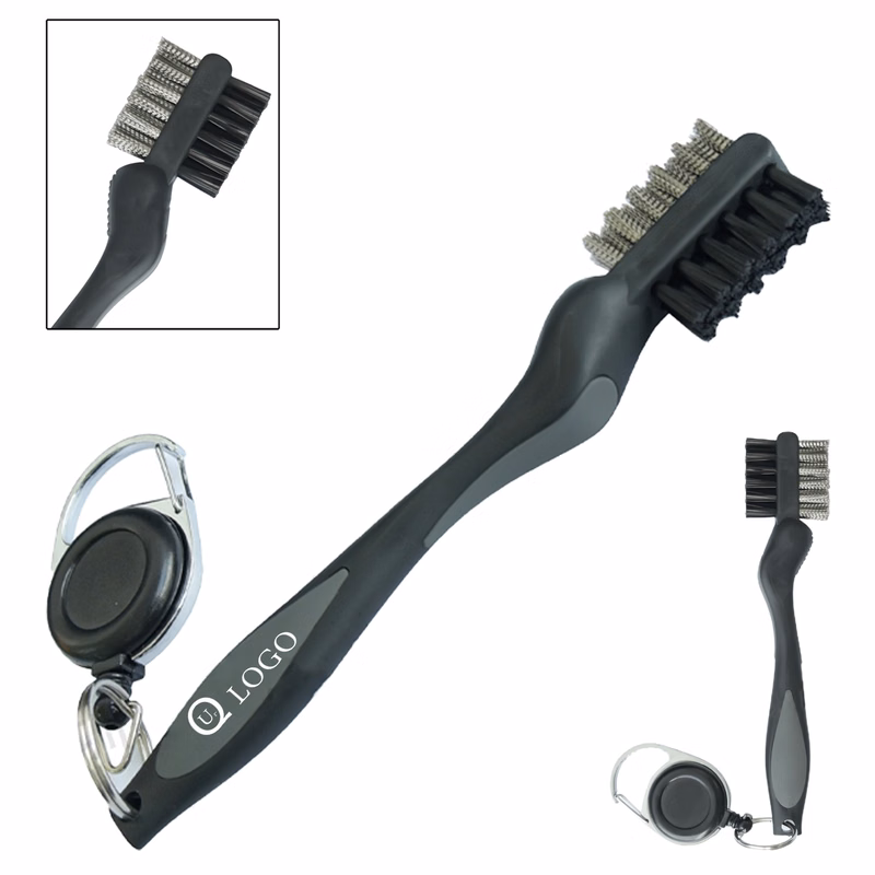 Double-Faced Golf Club Brush With A Long Handle