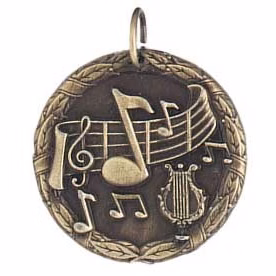 Music XR100 Series Medal, 1 1/4"