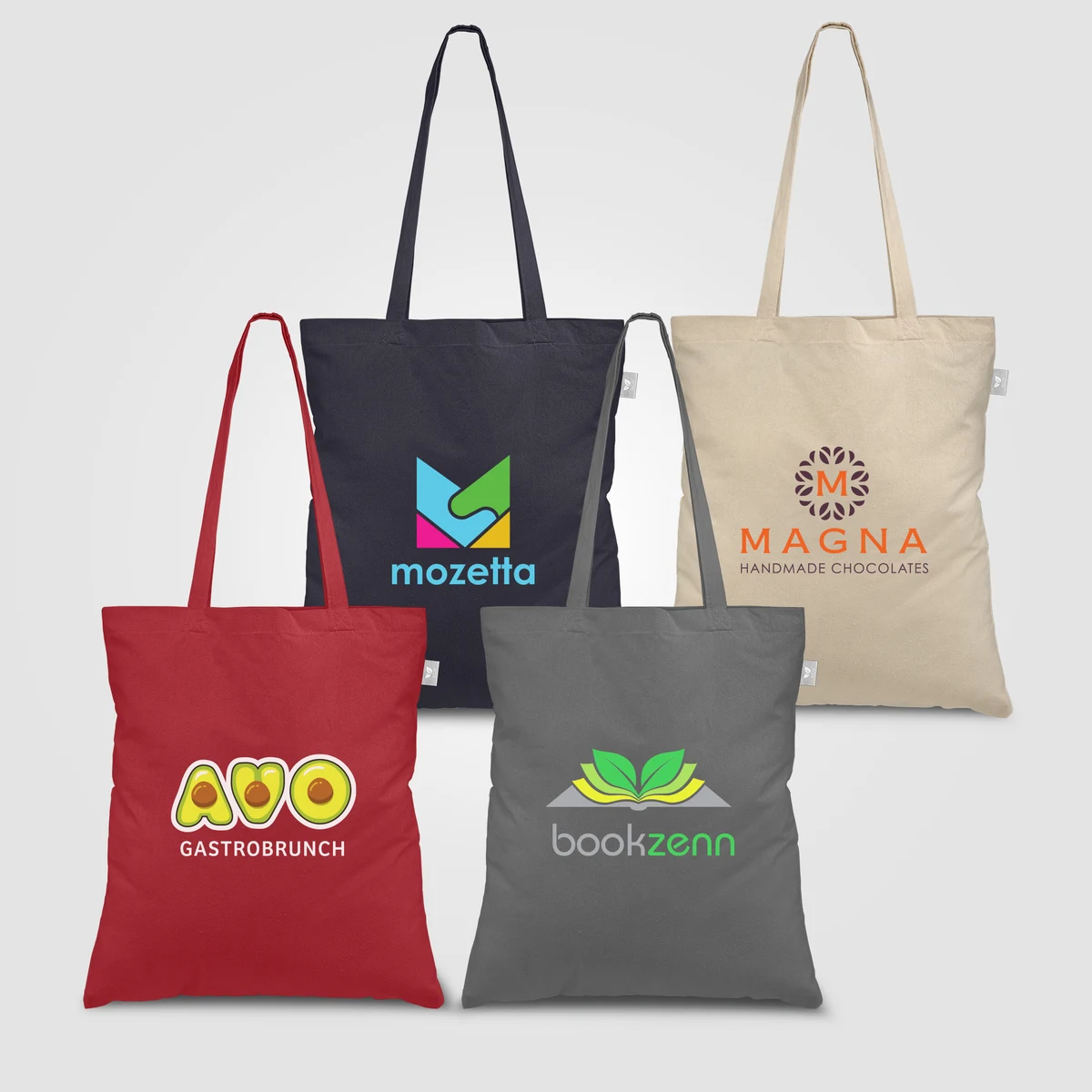Geo - 5 oz. Recycled Cotton Tote Bag, custom tote bag with logo imprint 1