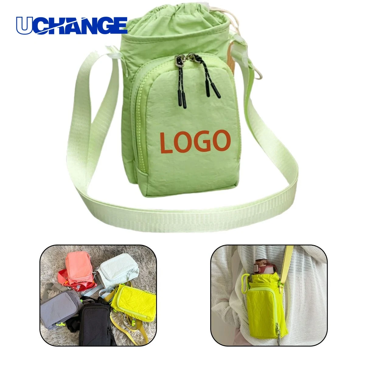 Fashionable Water Bottle Single-Shoulder Bag Container 1