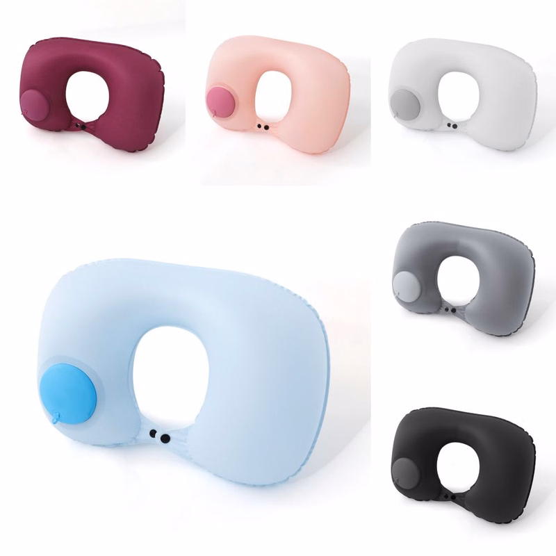 Inflatable U-Shape Travel Pillow