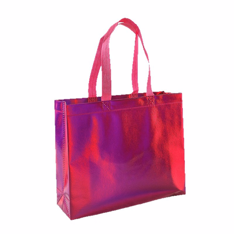 Custom Holographic Metallic Laminated Non-Woven Tote Bag