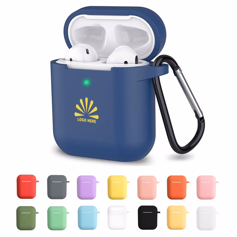 Premium Silicone Earphone Case with Carabiner