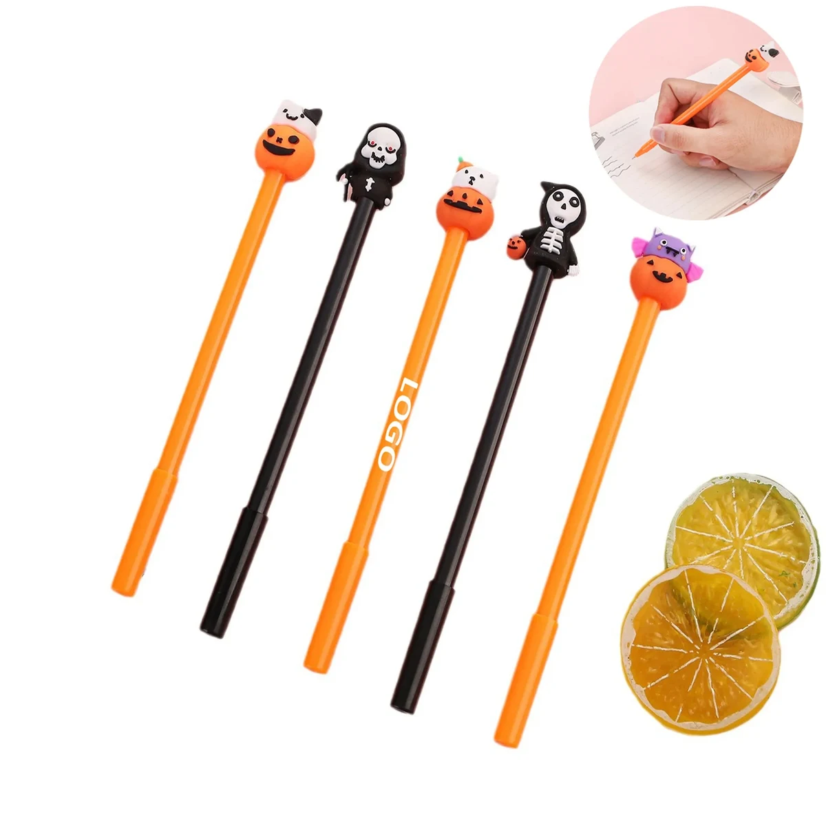 Halloween Funny Pumpkin Ghost Bat Pens 1