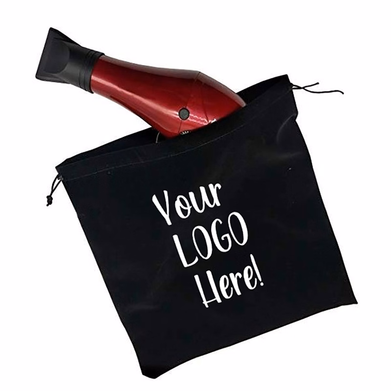 Luxury Velvet Hair Dryer Drawstring Bags 10" W x 13" H