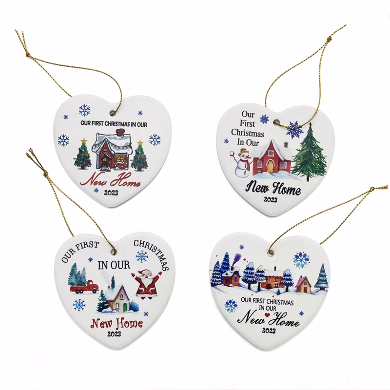 Heart-Shaped Ceramic Ornament
