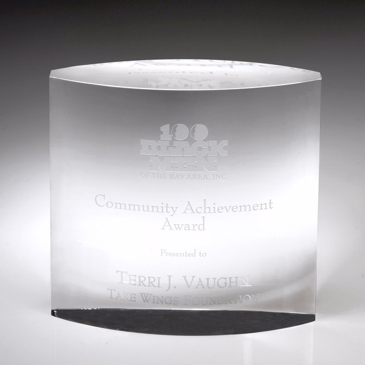5" Crystal Award-Vision_D287CA