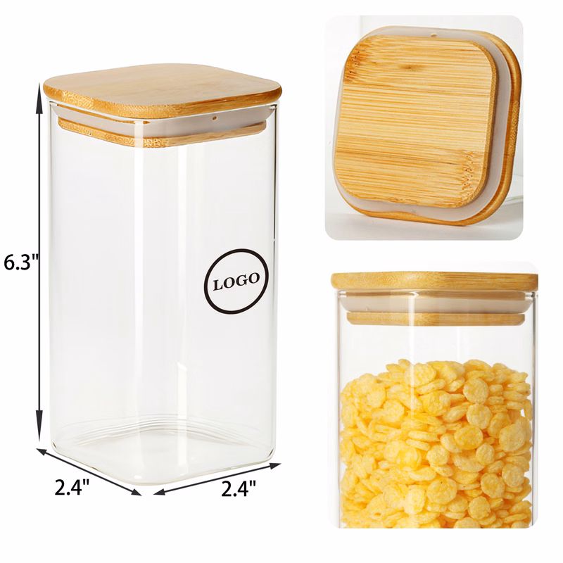 Versatile 13 OZ Glass Airtight Food Storage Jars