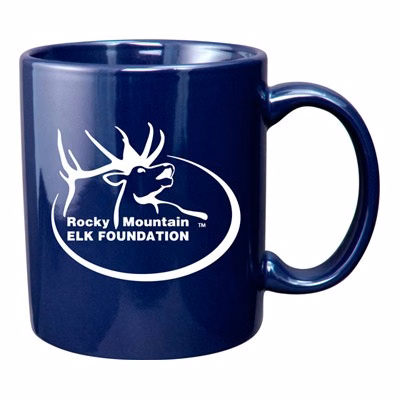 11 oz vitrified coffee mug - cobalt blue