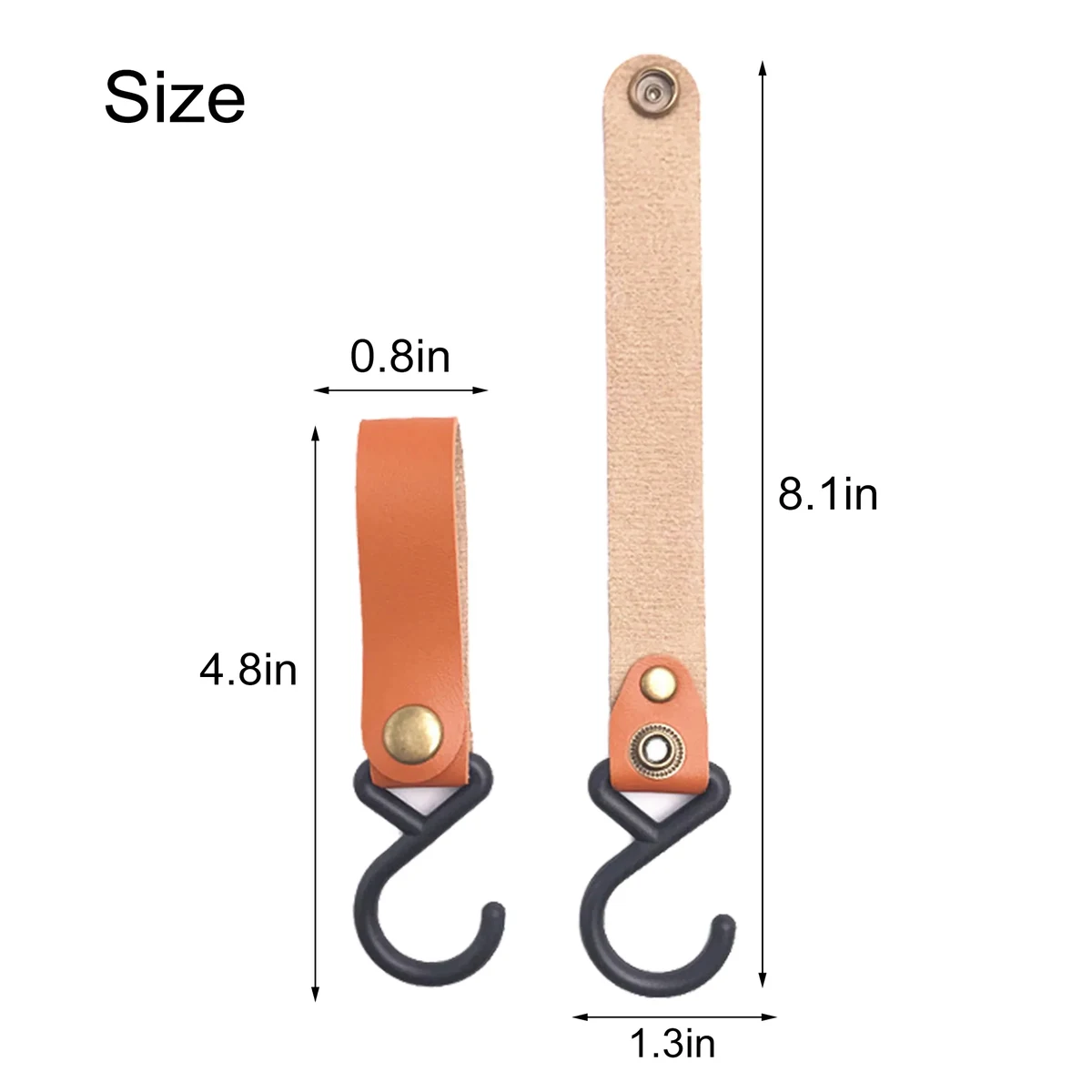 Portable Leather Camping Hook 1