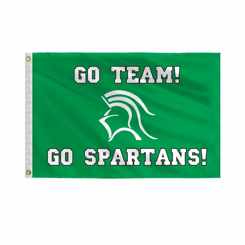 Spartan Mascot Flags
