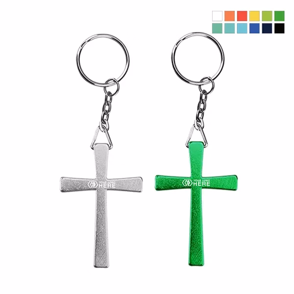 Cross Shape Keychains Holder