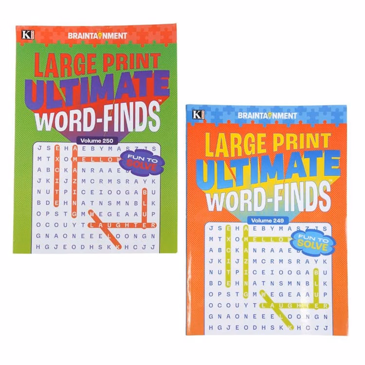 Large Print Ultimate Word Find Books - Two Titles