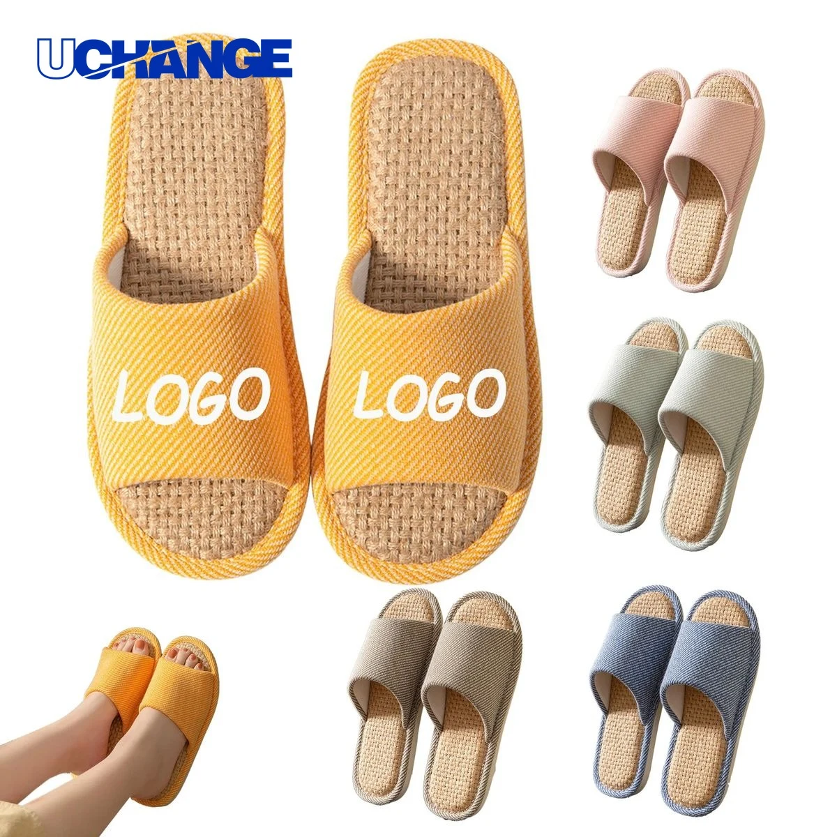Summer Linen Slippers for Indoor Use 1