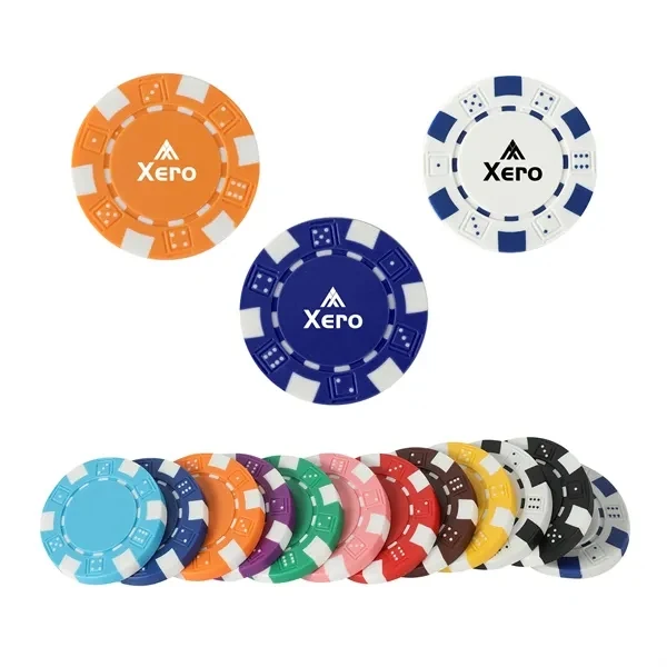 Custom ABS Poker Chips 1.57 Diameter Professional Casino Weight — Full Color Gaming 1