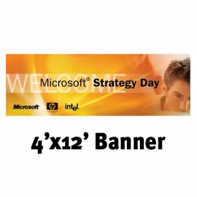 Full Color Banner 4'x12' - Mesh