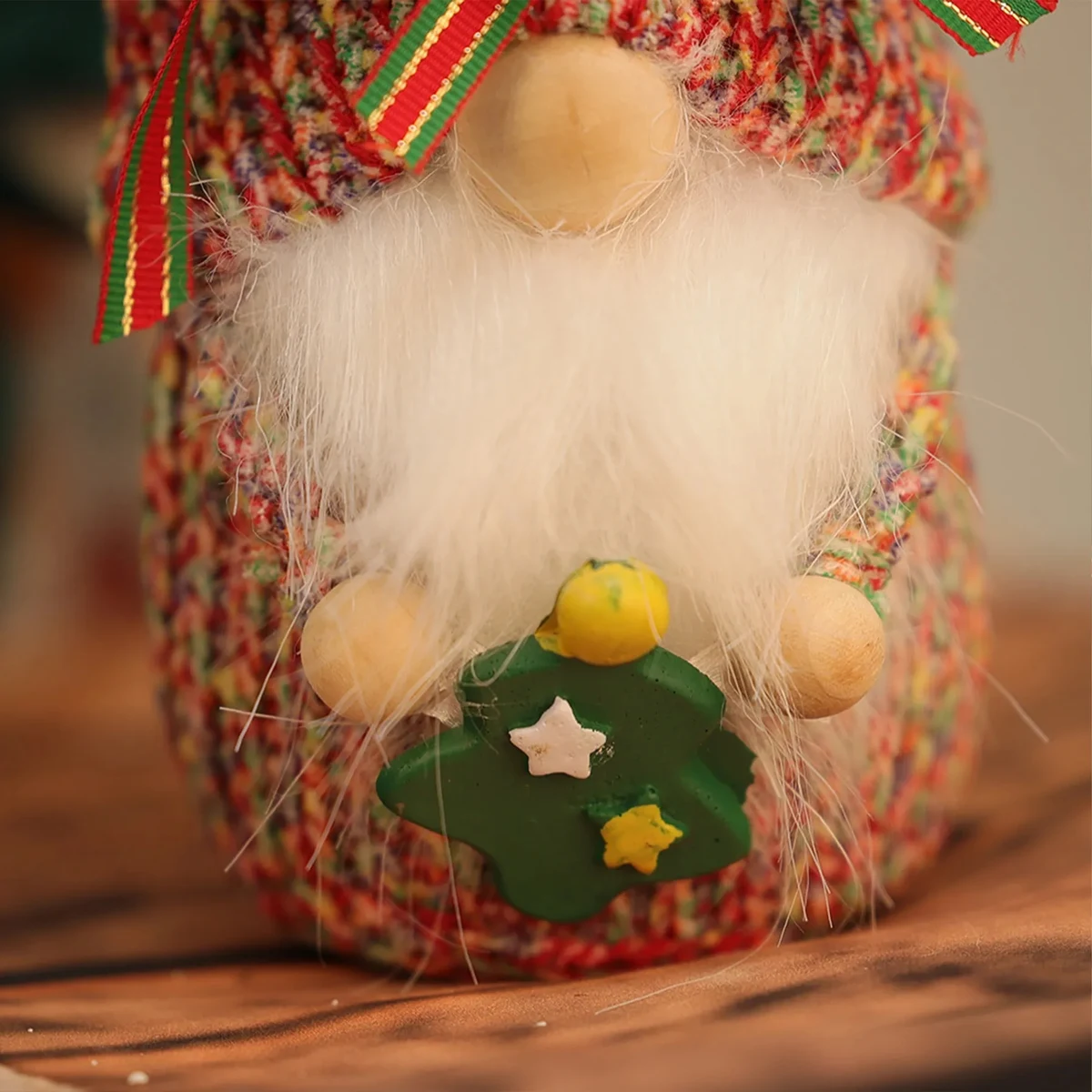 Polyester Christmas Knitted Plush Faceless Doll 1