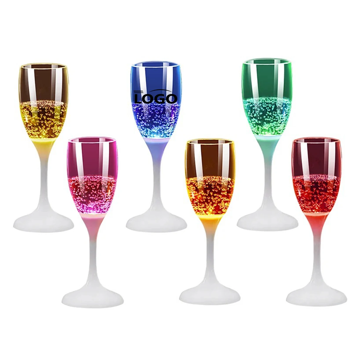 LED Champagne Glass with Water Sensor 1