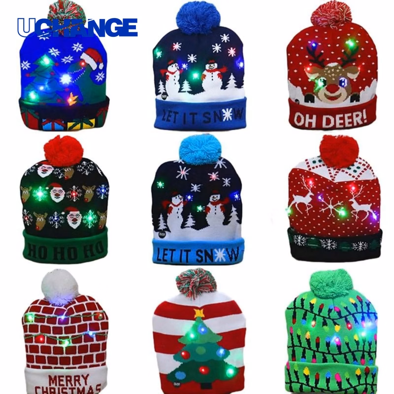 LED Light Knitted Hat