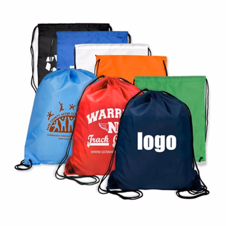 Full Color Polyester Drawstring Packaging Bag