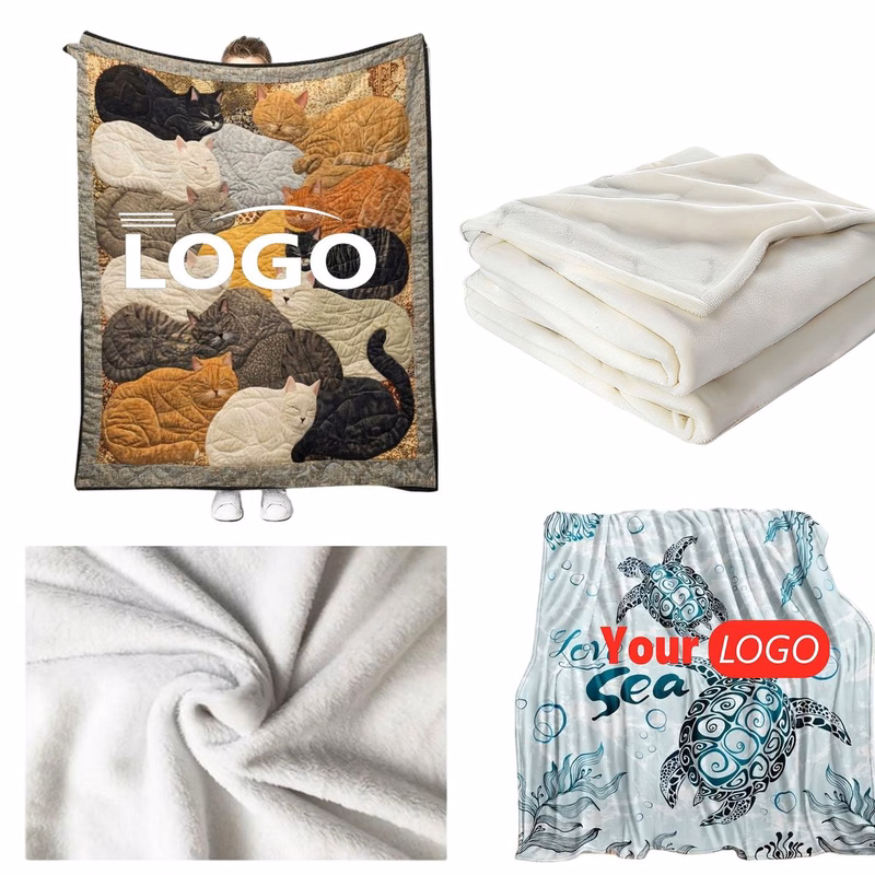 Custom Soft Flannel Fleece Throw Blanket