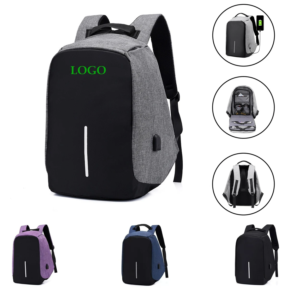 15.6 Inch Unisex Laptop Backpack 1