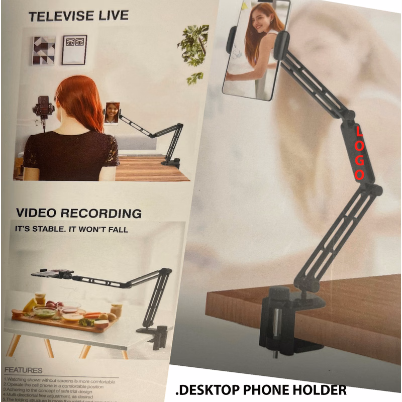 Desktop Smart Phone Holder with Clamp