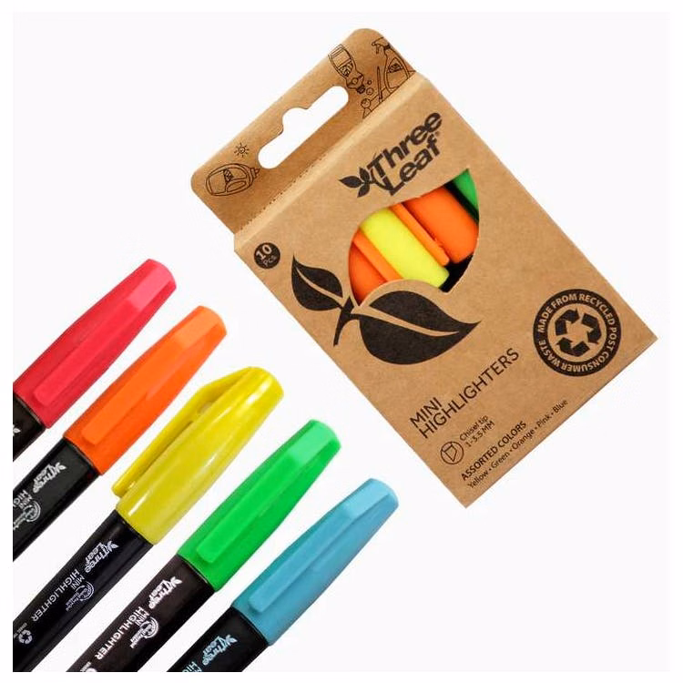 Mini Highlighters - Assorted 10 Pack