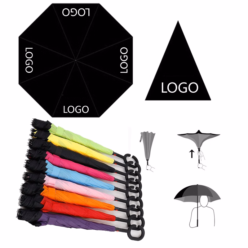 Travel-Friendly Reverse Fold Umbrella