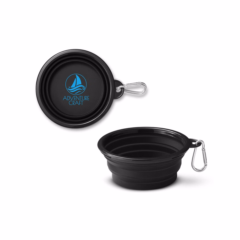 Collapsible Pet Bowl With Carabiner