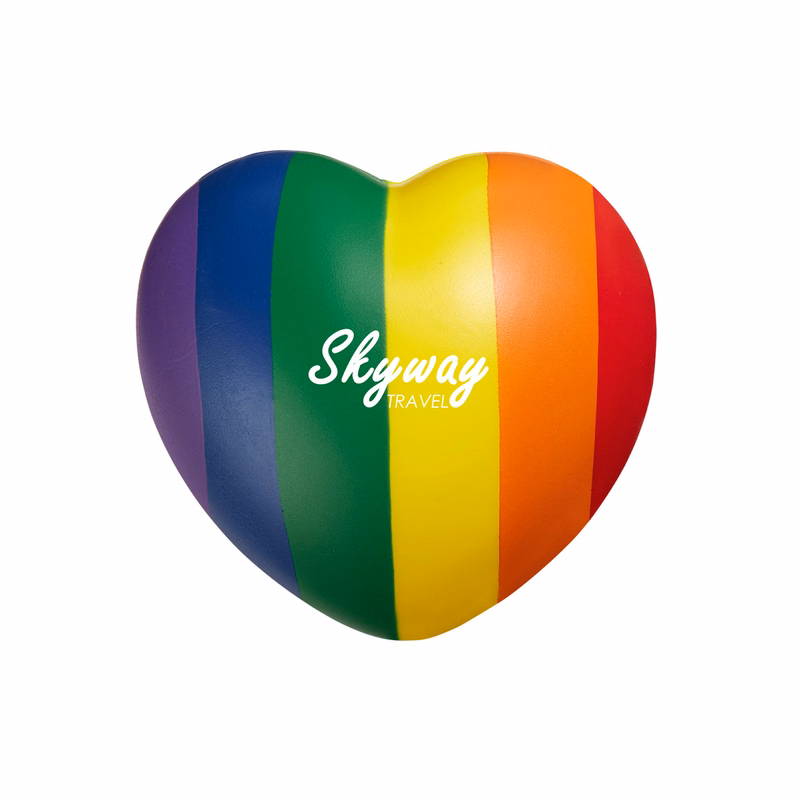 Rainbow Pride Heart Shape Stress Ball