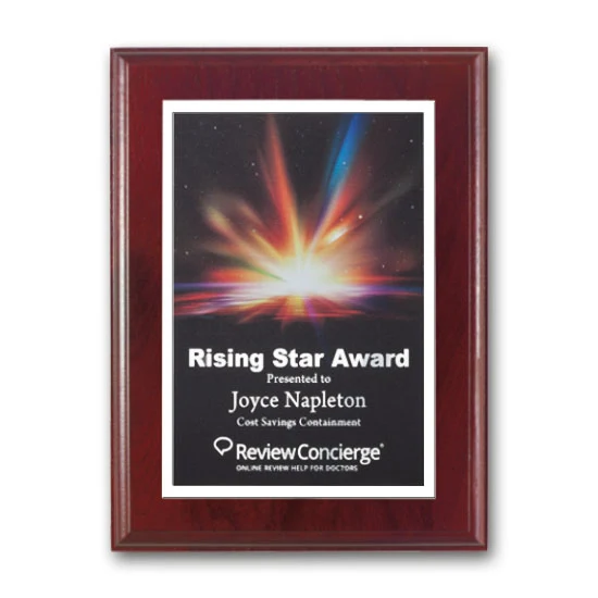 SpectraPrint™ Plaque - Mahogany White 1