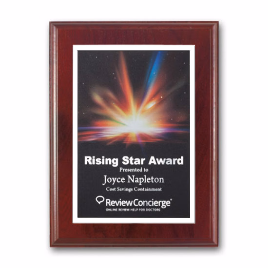 SpectraPrint™ Plaque - Mahogany White