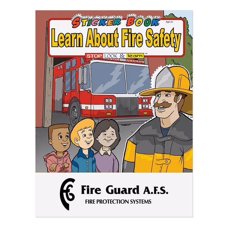 Learn About Fire Safety Stickers Book