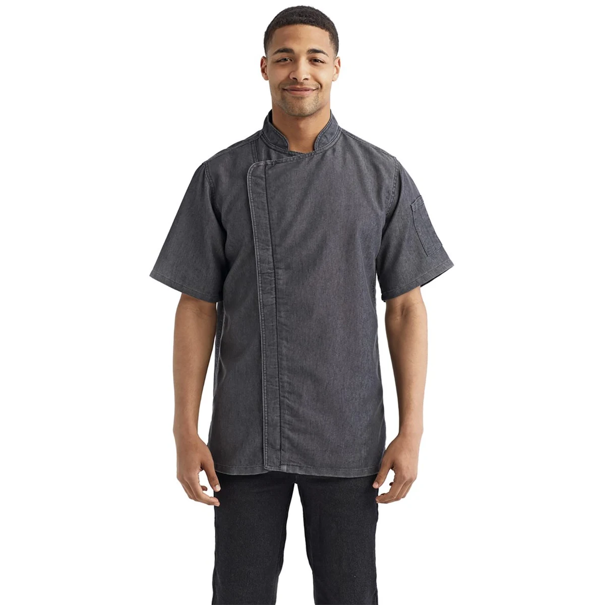 Unisex Zip-Close Short Sleeve Chef's Coat - RP906 1