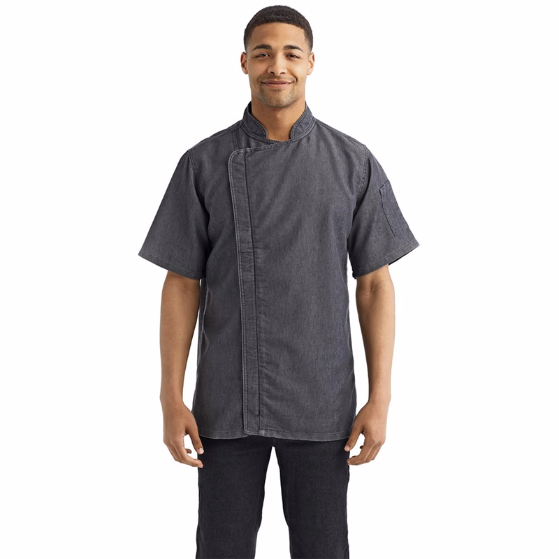 Unisex Zip-Close Short Sleeve Chef's Coat - RP906