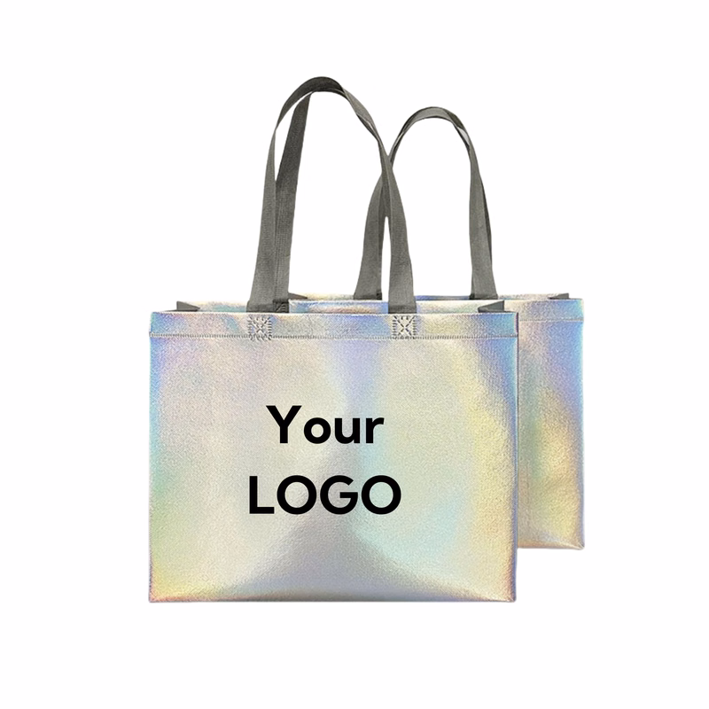 Custom Laser Holographic Non-woven Tote Bag